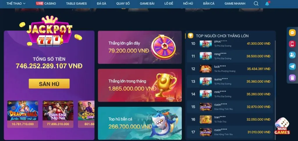 Thưởng Nạp Lại Casino 20%